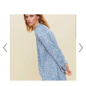 Little Moon Blue and White Mini Dress